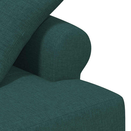 Loveseat med knapprapport Mörkgrön 120 x 65 x 79 cm Tyg