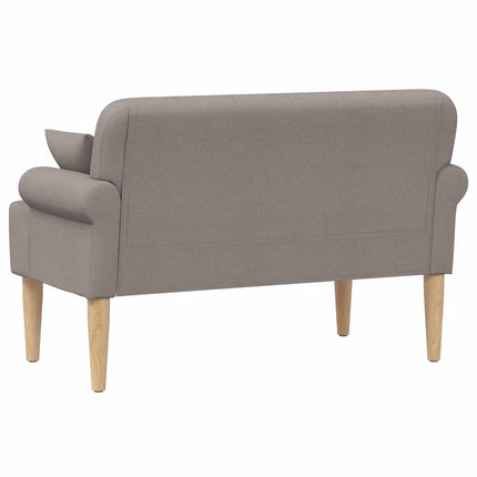 Loveseat med knapprapport Taupe 120 x 65 x 79 cm Tyg