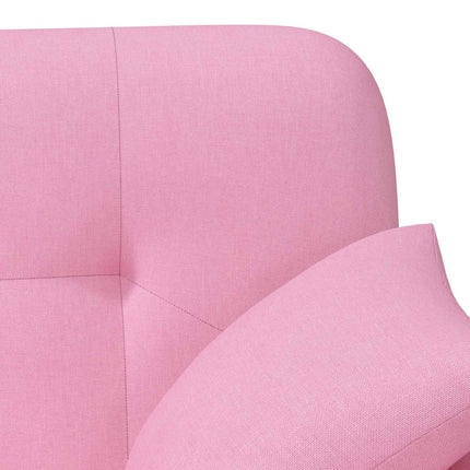 Loveseat med knapprapport Rosa 120 x 65 x 79 cm Tyg