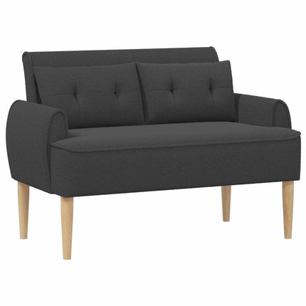 Loveseat med knapprapport Mörkgrå 117 x 67 x 77 cm Bouclé