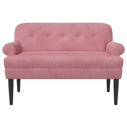 Loveseat med knapprapport Rosa 120 x 66 x 78 cm Sammet