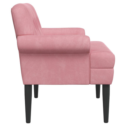 Loveseat med knapprapport Rosa 120 x 66 x 78 cm Sammet