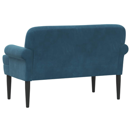 Loveseat med knapprapport Blå 120 x 66 x 78 cm Sammet