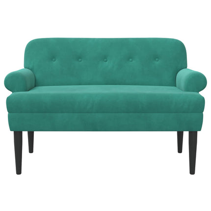 Loveseat med knapprapport Turkos 120 x 66 x 78 cm Sammet