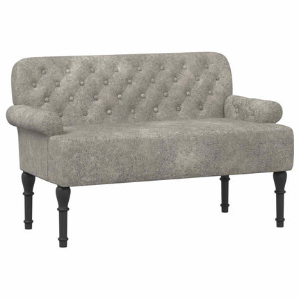 Loveseat med knapprapport Ljusgrå 120 x 65 x 78 cm