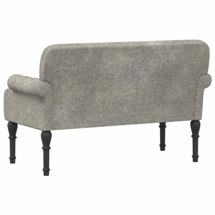 Loveseat med knapprapport Ljusgrå 120 x 65 x 78 cm