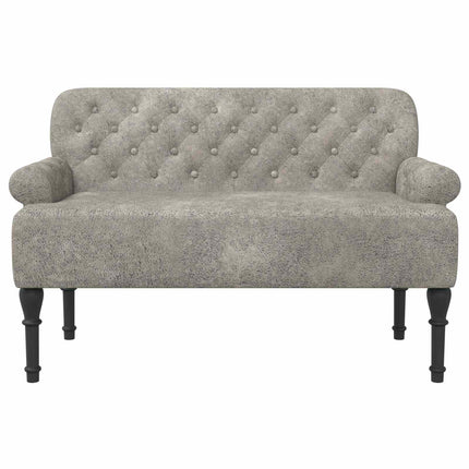 Loveseat med knapprapport Ljusgrå 120 x 65 x 78 cm