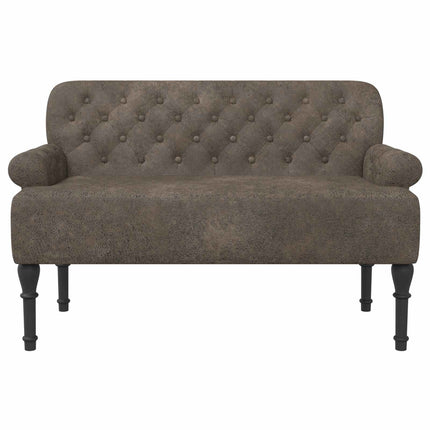 Loveseat med knapprapport Mörkgrå 120 x 65 x 78 cm