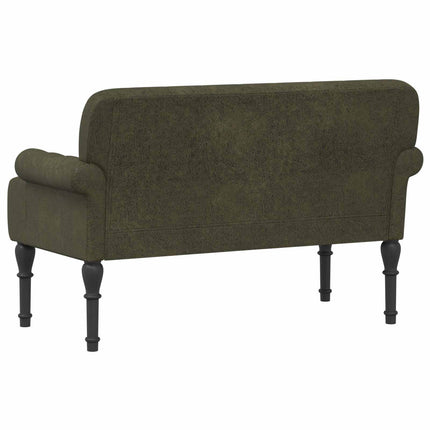 Loveseat med knapprapport Armégrön 120 x 65 x 78 cm