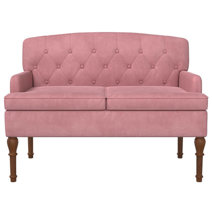Loveseat med knapprapport Rosa 111 x 65 x 79 cm Sammet