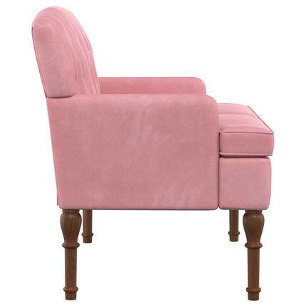 Loveseat med knapprapport Rosa 111 x 65 x 79 cm Sammet