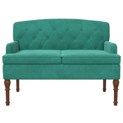 Loveseat med knapprapport Turkos 111 x 65 x 79 cm Sammet