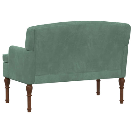 Loveseat med knapprapport Havgrön 111 x 65 x 79 cm Sammet