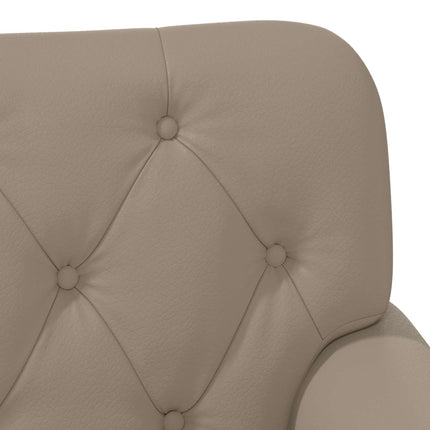 Loveseat med knapprapport Cappuccino 120 x 65 x 77 cm