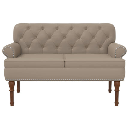 Loveseat med knapprapport Cappuccino 120 x 65 x 77 cm
