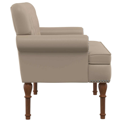 Loveseat med knapprapport Cappuccino 120 x 65 x 77 cm