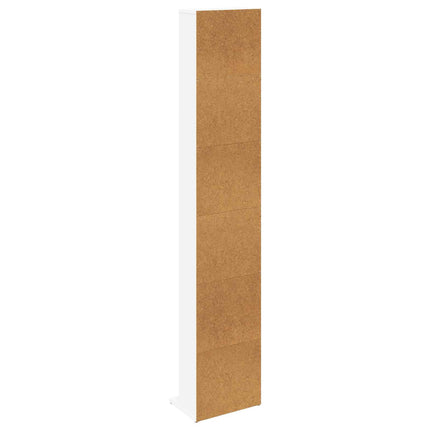CD Skåp Vit 33 x 23,5 x 175 cm Konstruerat trä