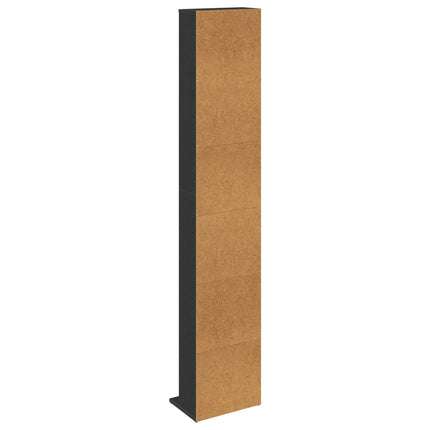 CD Skåp Svart ek 33 x 23,5 x 175 cm Konstruerat trä