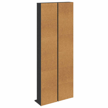 CD Skåp 2 st Svart ek 33 x 23,5 x 175 cm Konstruerat trä