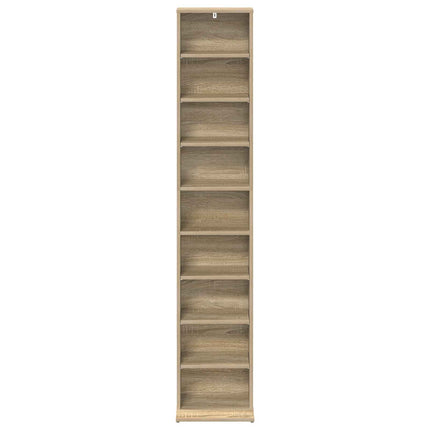 CD Skåp Sonoma-ek 33 x 23,5 x 175 cm Konstruerat trä