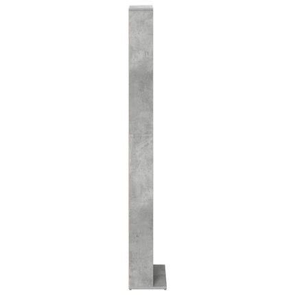 CD Skåp Betonggrå 33 x 23,5 x 175 cm Konstruerat trä