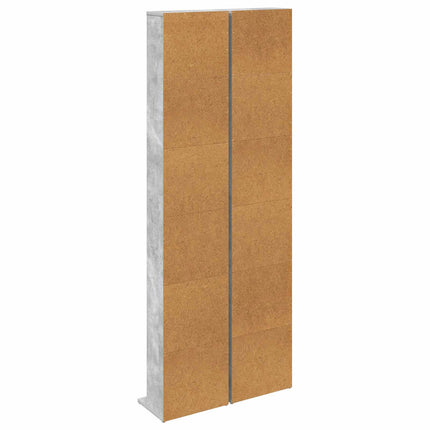 CD Skåp 2 st Betonggrå 33 x 23,5 x 175 cm Konstruerat trä