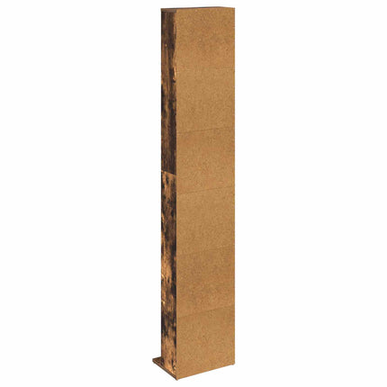 CD Skåp Rökt ek 33 x 23,5 x 175 cm Konstruerat trä