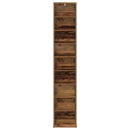 CD Skåp Gammalt trä 33 x 23,5 x 175 cm Konstruerat trä