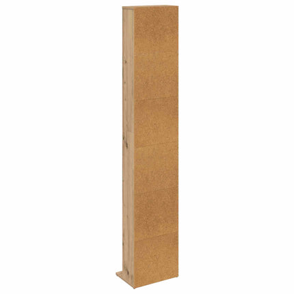 CD Skåp Artisan-ek 33 x 23,5 x 175 cm Konstruerat trä