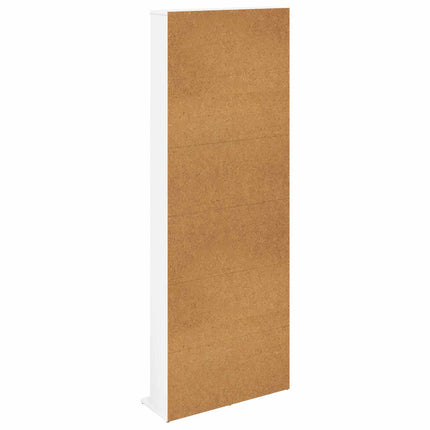 CD Skåp Vit 65 x 23,5 x 175 cm Konstruerat trä