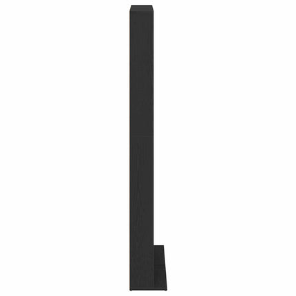 CD Skåp Svart ek 65 x 23,5 x 175 cm Konstruerat trä