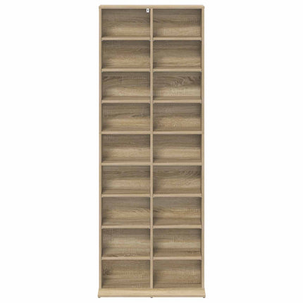 CD Skåp Sonoma-ek 65 x 23,5 x 175 cm Konstruerat trä