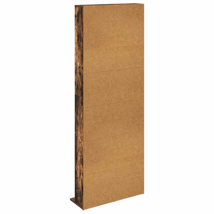 CD Skåp Rökt ek 65 x 23,5 x 175 cm Konstruerat trä
