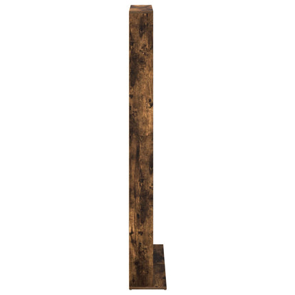 CD Skåp Rökt ek 65 x 23,5 x 175 cm Konstruerat trä