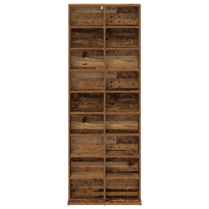 CD Skåp Gammalt trä 65 x 23,5 x 175 cm Konstruerat trä