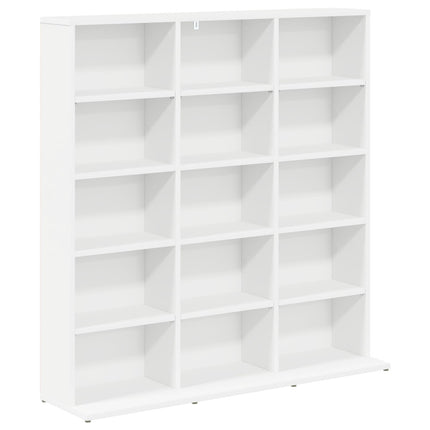 CD Skåp Vit 96 x 23,5 x 97,5 cm Konstruerat trä