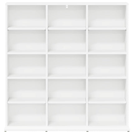 CD Skåp Vit 96 x 23,5 x 97,5 cm Konstruerat trä