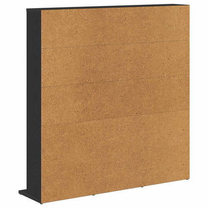 CD Skåp Svart ek 96 x 23,5 x 97,5 cm Konstruerat trä