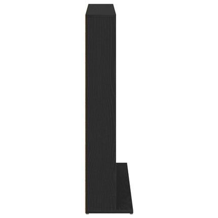 CD Skåp Svart ek 96 x 23,5 x 97,5 cm Konstruerat trä