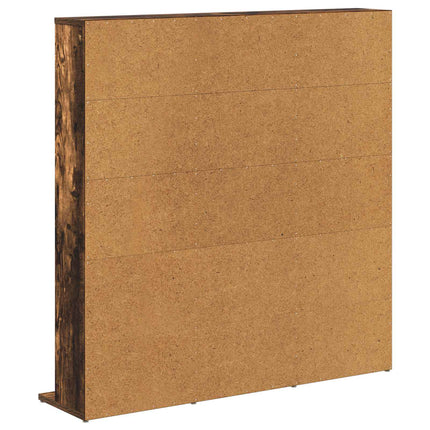 CD Skåp Rökt ek 96 x 23,5 x 97,5 cm Konstruerat trä