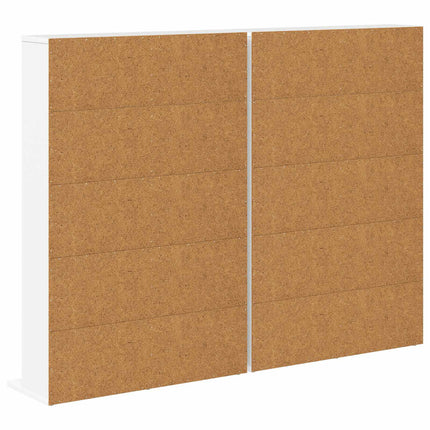 CD Skåp 2 st Vit 65 x 23,5 x 97,5 cm Konstruerat trä