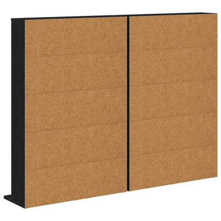 CD Skåp 2 st Svart ek 65 x 23,5 x 97,5 cm Konstruerat trä