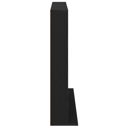 CD Skåp 2 st Svart ek 65 x 23,5 x 97,5 cm Konstruerat trä