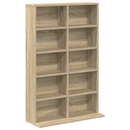 CD Skåp 2 st Sonoma-ek 65 x 23,5 x 97,5 cm Konstruerat trä