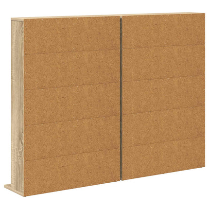 CD Skåp 2 st Sonoma-ek 65 x 23,5 x 97,5 cm Konstruerat trä