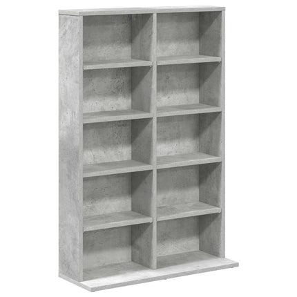 CD Skåp Betonggrå 65 x 23,5 x 97,5 cm Konstruerat trä
