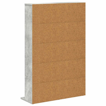 CD Skåp Betonggrå 65 x 23,5 x 97,5 cm Konstruerat trä