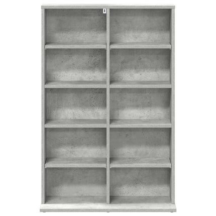 CD Skåp Betonggrå 65 x 23,5 x 97,5 cm Konstruerat trä