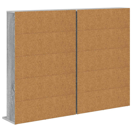 CD Skåp 2 st Grå Sonoma 65 x 23,5 x 97,5 cm Konstruerat trä