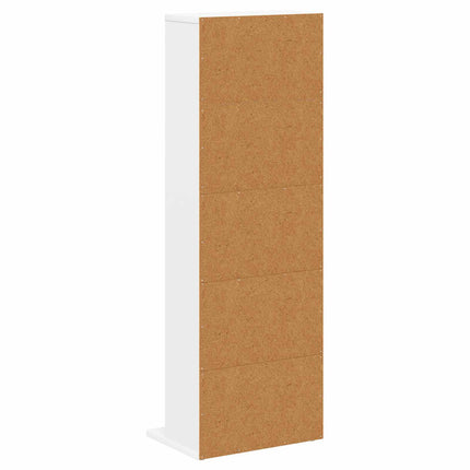 CD Skåp Vit 33 x 23,5 x 97,5 cm Konstruerat trä
